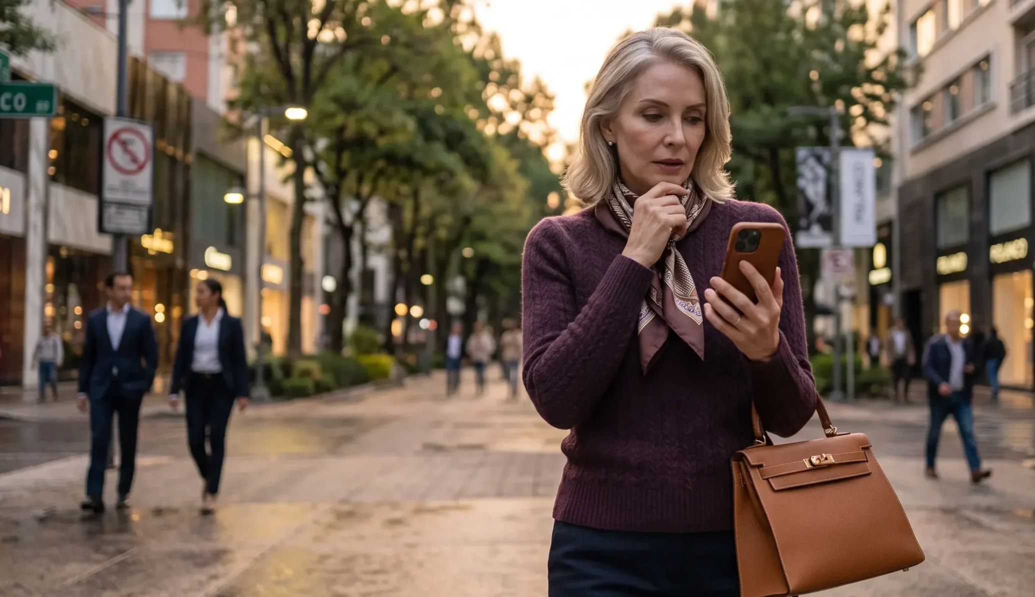 Persona mexicana revisando el registro de su línea celular en el teléfono