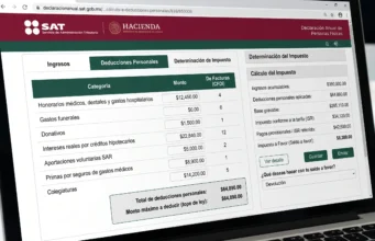El tope del Seguro Social: la trampa que reducirá tu sueldo al 20% Pantalla de cálculo de deducciones personales e impuestos ante el Servicio de Administración Tributaria
